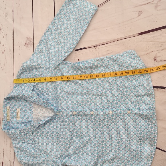 Orvis wrinkle resistant cotton button up shirt top, women size 10 - Picture 6 of 10
